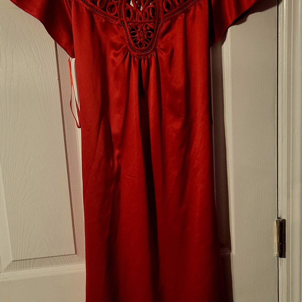 Banana Republic Vibrant Red Dress with Unique Design